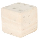 Mistry White Marble Dice 4in