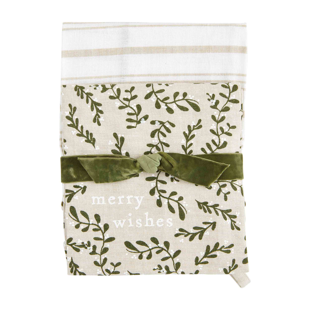 Merry White Christmas Towel Set