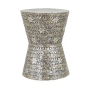 Capiz Accent Stool Grey