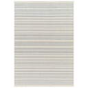 Ravello Stripe Indoor Outdoor Rug Ivory & Blue 8x10ft