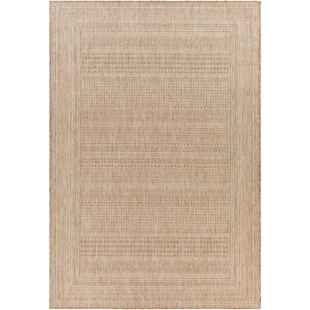 Tuareg Indoor Outdoor Rug Tan 8 x 10ft