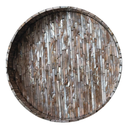 Mother of Pearl Tray Grey 15in