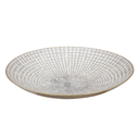 Ivory Champagne Metal Centerpiece 18in