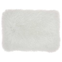 Glitz Shag Pillow Ivory 5x20in