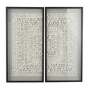 Origami Shadow Box Wall Art Set of 2 20x39in
