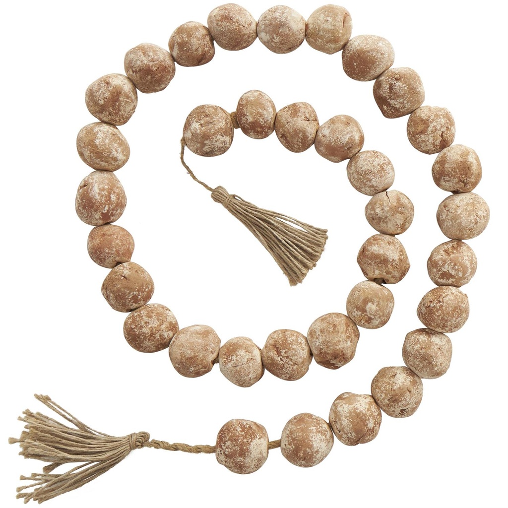 Handmade Terracotta Beaded Garland 62in