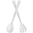 Acrylic Salad Servers White 2pc 10.25x2.44in