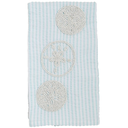 Sand Dollar Beaded Kitchen Towel 7x13in