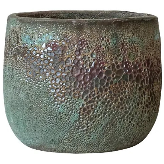 Volcano Finish Terra-cotta Planter 8in