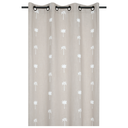 Casablanca Embroidered Panel Beige 104in