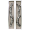 Marco Silver Wood Shadow Box Art 15x70in