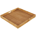 Handmade Rattan Decorative Tray 22x23in