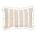 Edisto Pillow Beige Ivory 14x20in