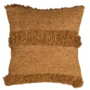 Luani Fringe Pillow Cognac 18in