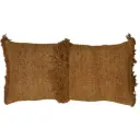 Luani Fringe Bolster Cognac 12x24in