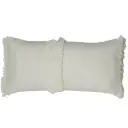Luani Fringe Bolster Cream 12x24in
