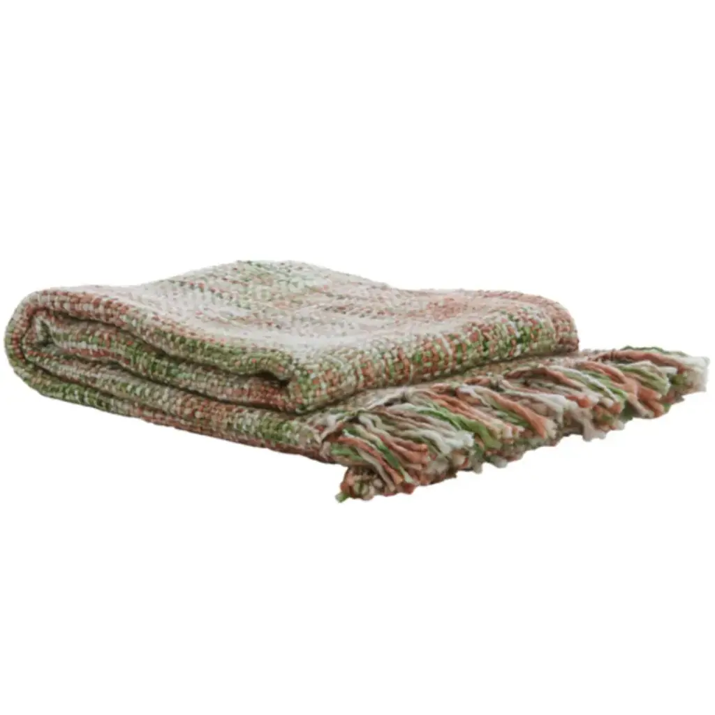 Fuenta Throw Green Coral 51x67in