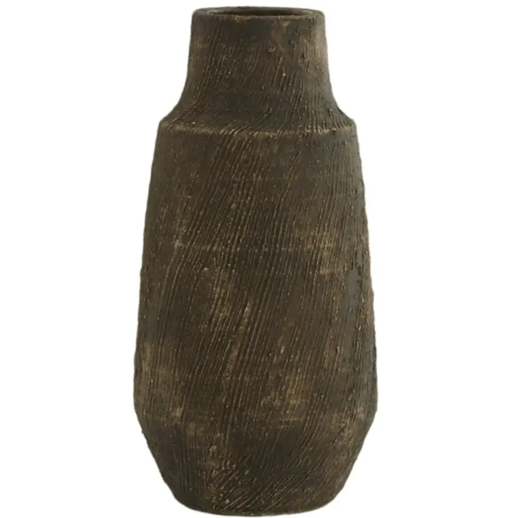Kidira Ceramic Vase Brown 18in