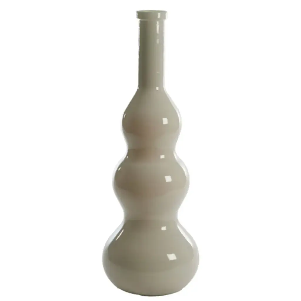 Venerio Glass Vase Light Beige 40in