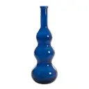Venerio Glass Vase Dark Blue 40in