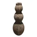 Folegandros Outdoor Safe Wavy Floor Vase Brown Fiberglass 37in