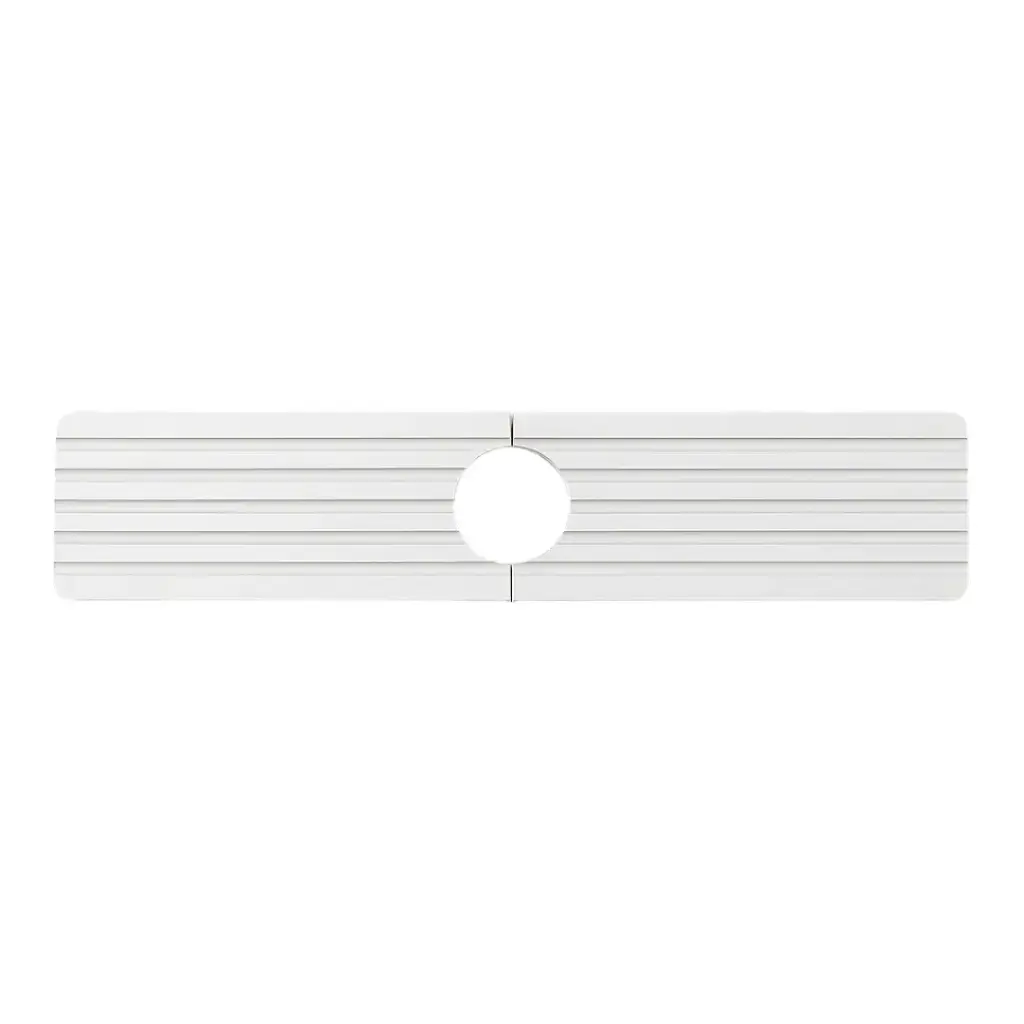 Ribbed Diatomite Skink Splash Mat White