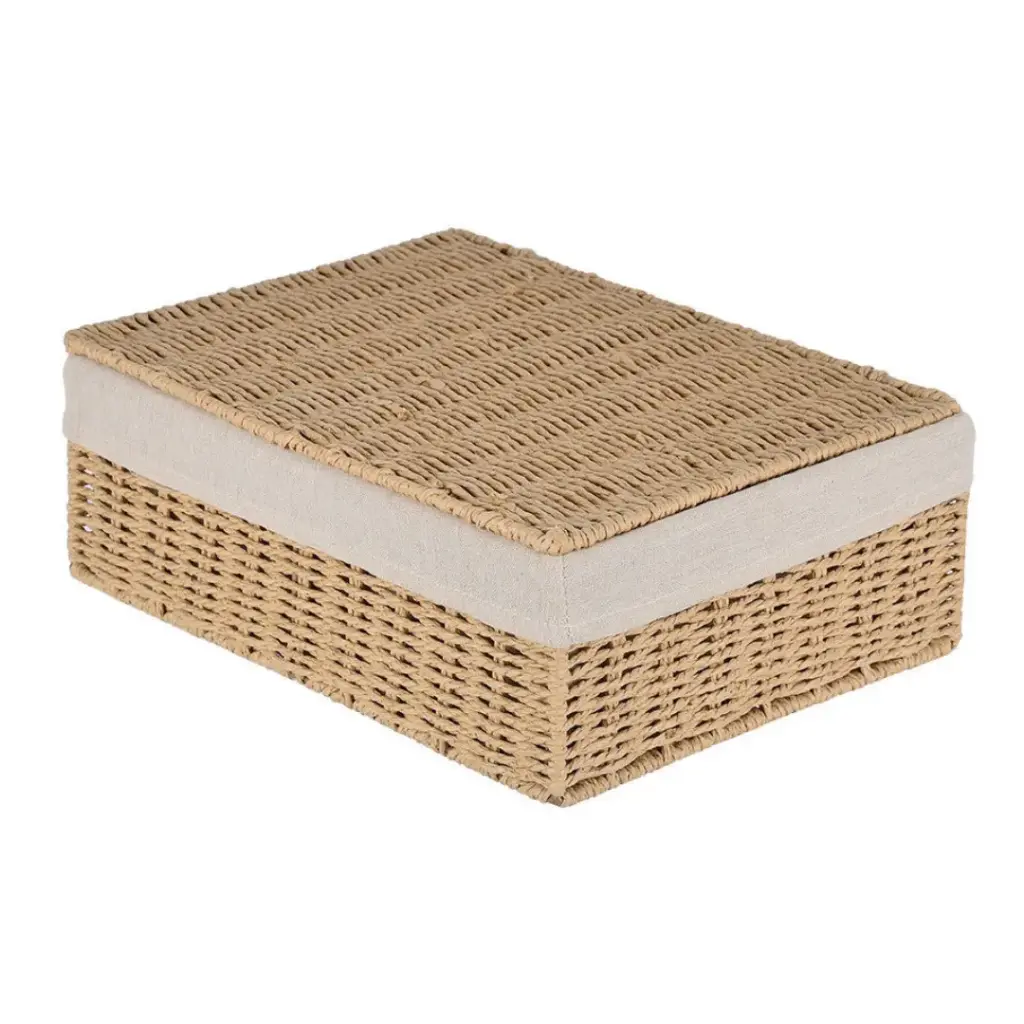 Botanica Storage Basket with Lid 13x9in