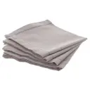 Chambray Napkin Set Light Grey 4pc