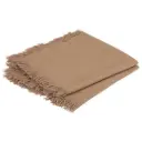 Maha Fringed Napkin Set Tan 2pc 