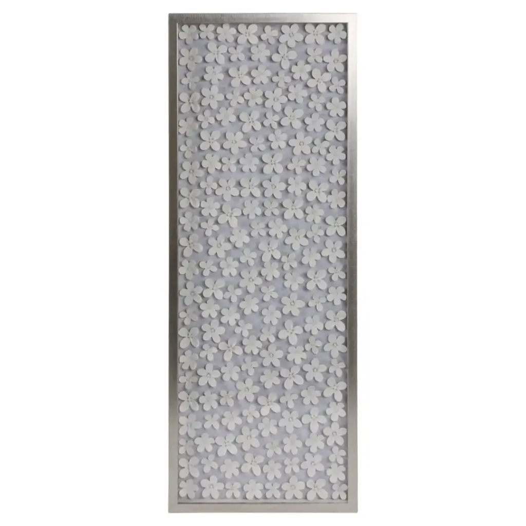 Antoinette Dimensional Flower Shadowbox Art 16x42in