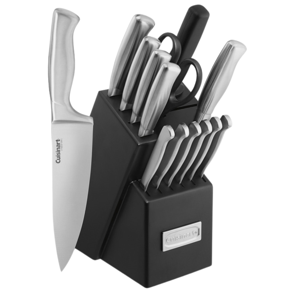 Cuisinart 15pc Stainless Steel Knife Block Set