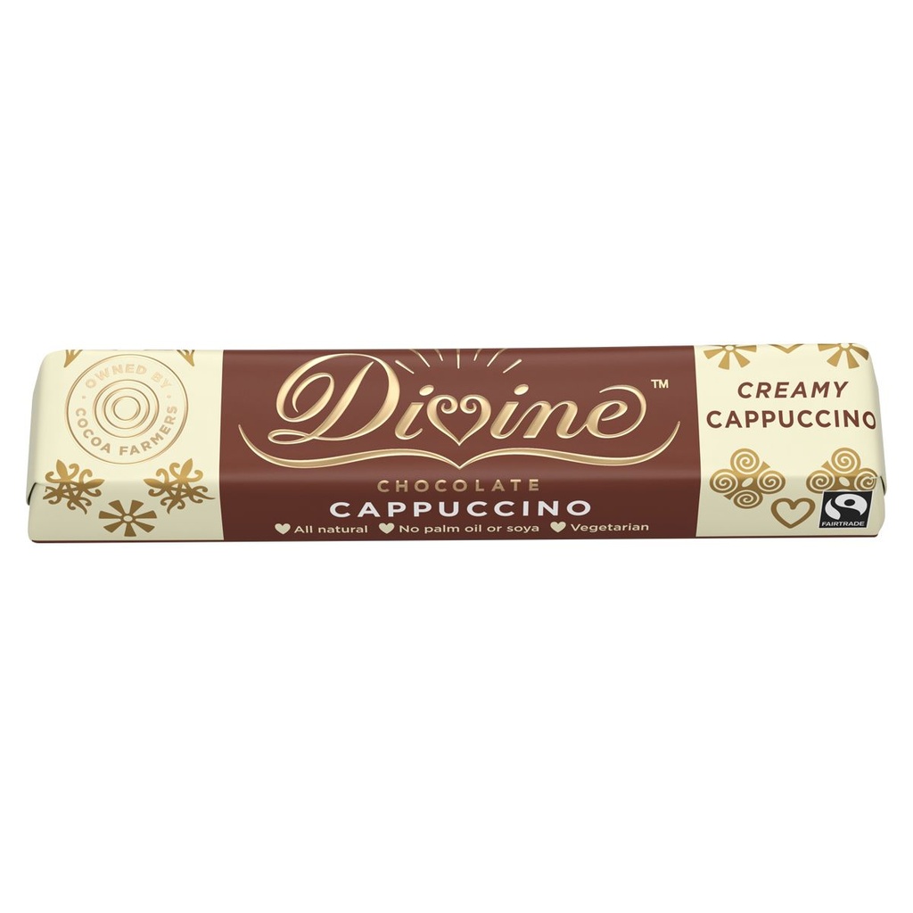 Divine Fairtrade Chocolate Creamy Cappuccino 35g