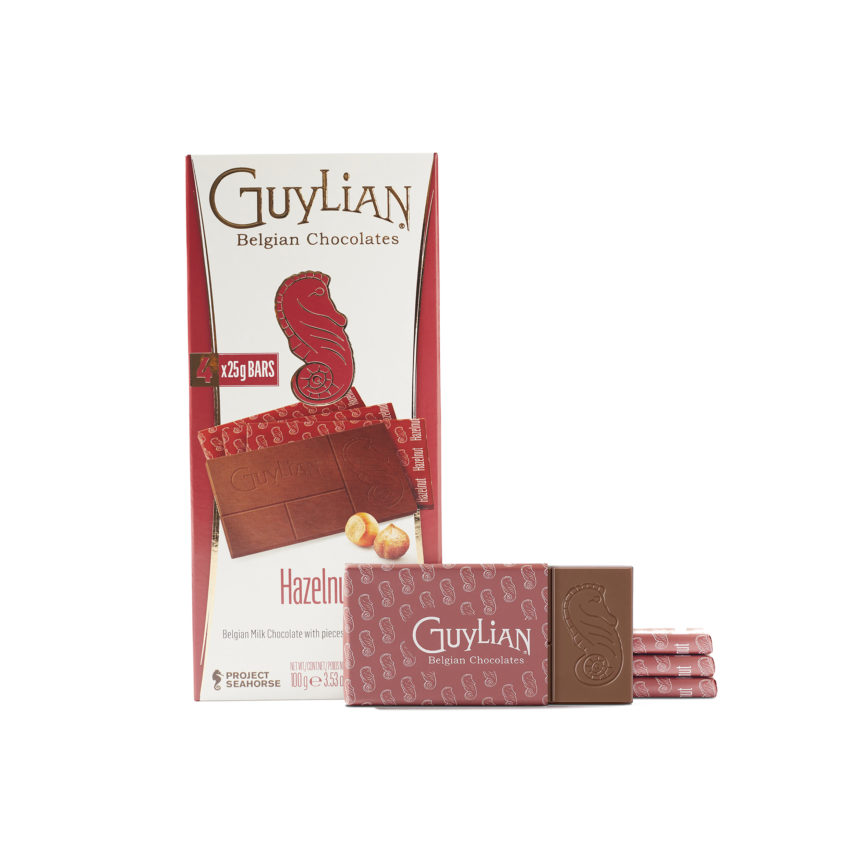 Guylian Belgian Chocolate Hazelnut Bars 4 x 25g