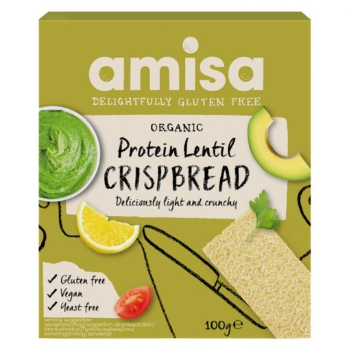 [200125-BB] Amisa Organic Protein Lentil Crispbread 100g