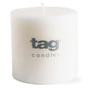 White Chapel Pillar Candle 3in