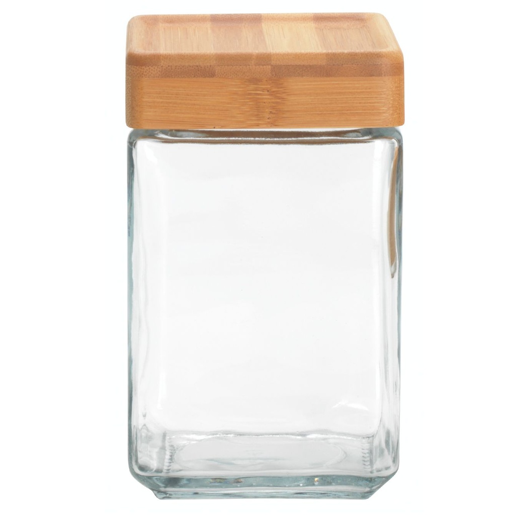 Stackable Jar with Bamboo Lid 1.5QT