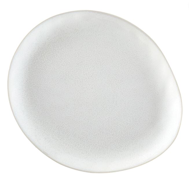 Margo White Oval Platter 13 in