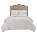 Bahari Queen Comforter Set White 3 pc