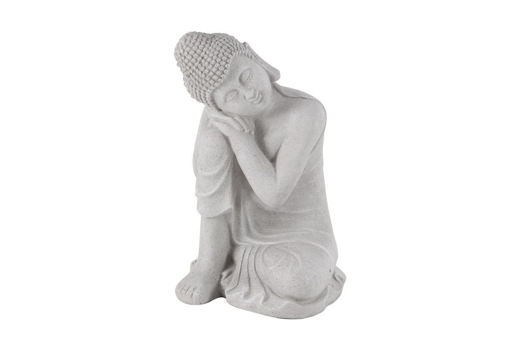 Seated Buddha Stone Statue 20in