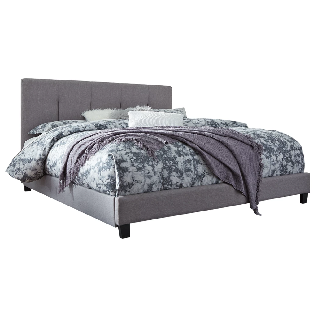 Dolante King Upholstered Bed Grey