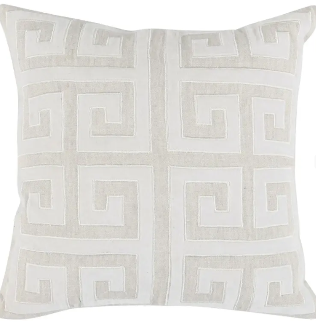 Rocco Ivory Pillow 18x18in