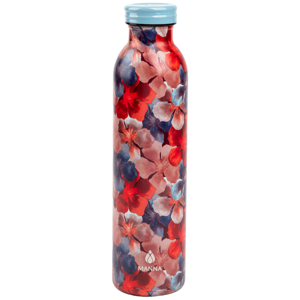 Retro Bottle Watermark Flowers 20oz
