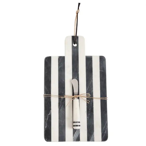Paddle Striped Marble Board Set
