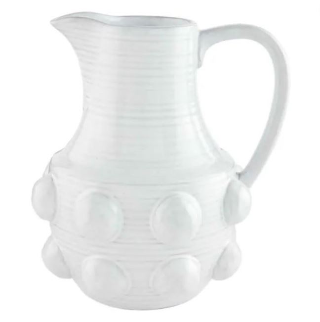 Beaded Terracotta Pitcher 70 oz