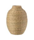 Seagrass & Bamboo Vase 12in