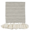 Stripe Tassel Throw