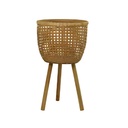 Bamboo Planter on Stand 26in