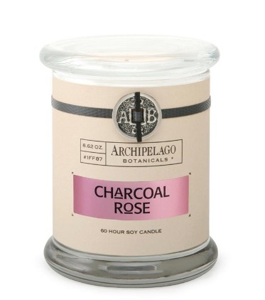 Charcoal Rose Jar Candle 