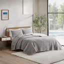 Pomona Cotton Embroidered 3 Piece Coverlet King Set
