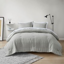 Nimbus Complete Comforter Bedding and Sheet Queen Set Grey